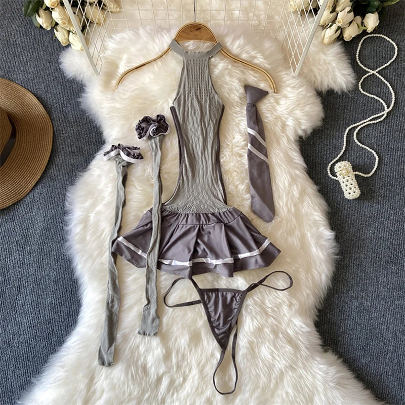 Spring Summer Sexy Lace Mesh Classical Metal Buckle With Hairball Jumpsuit Single-Breasted Eastern Style Stand Collar Bodysuit