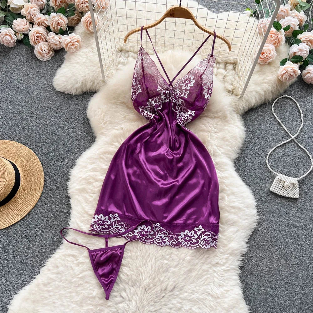Spring Summer Sexy Lace Mesh Classical Metal Buckle With Hairball Jumpsuit Single-Breasted Eastern Style Stand Collar Bodysuit