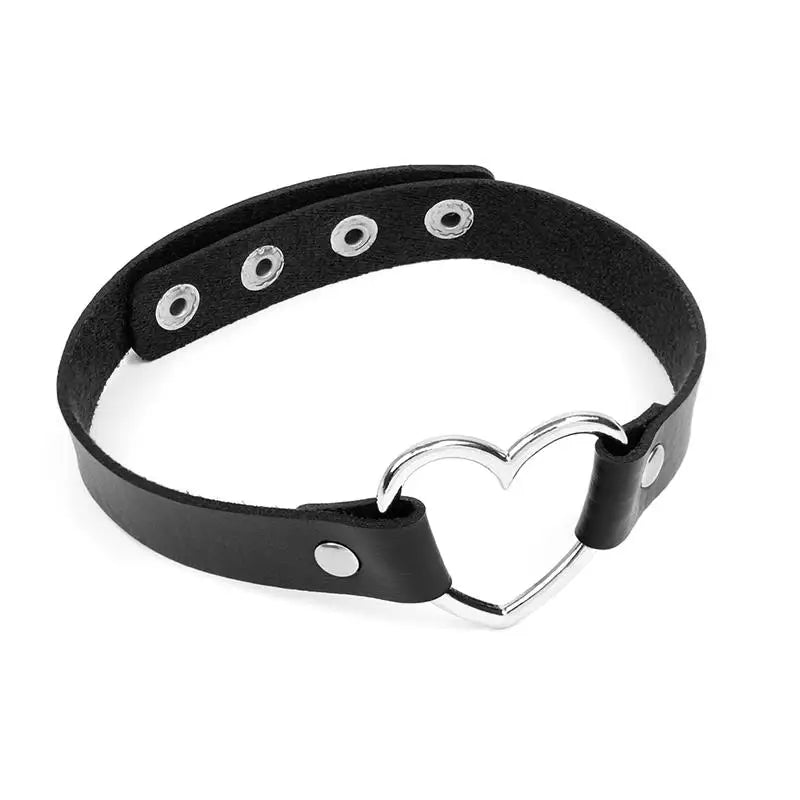 Unisex Gothic Choker Necklaces Women Girls Rivet Leather Necklace Rock Kpop Punk Neck Collars Black Choker Necklace Cool Collar