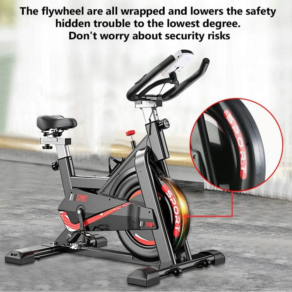 SPINNING SPORT, static bike, adjustable resistance up to 24 KG, with versatile LCD display, CARDIO, calories, height adjustable fast shipping from Europe
