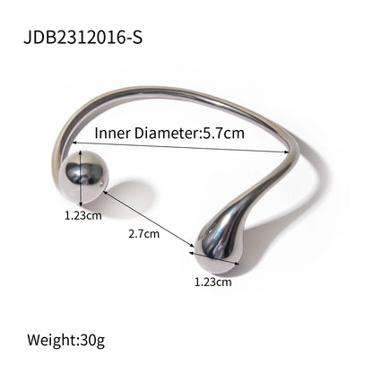Uworld Waterproof 18K Gold Plated Stainless Steel Drop Cuff Bracelet Statement Fashion Personality Charm Jewelry Women bracelet