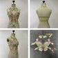 Women's Butterfly Embroidered Top Crystal Chain Sleeveless Cropped Top Camisole Backless Adjustable Sexy Beach Holiday Y2K Top