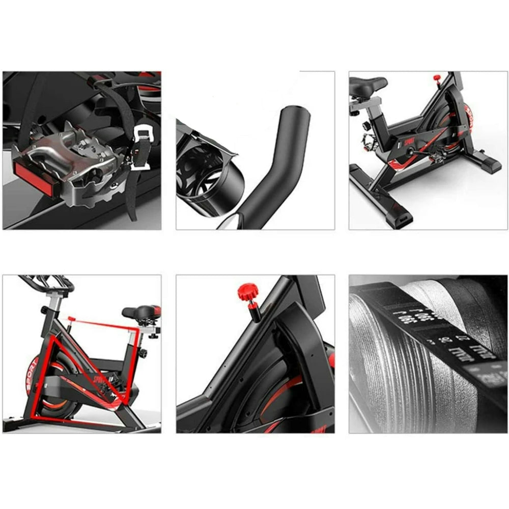 SPINNING SPORT, static bike, adjustable resistance up to 24 KG, with versatile LCD display, CARDIO, calories, height adjustable fast shipping from Europe