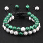 2PCS/Set Braided Bracelets Men Natural Stone YingYang Lava Bead Bracelet Yoga Bangles Best Friend Jewelry Couple Gift Set Unisex
