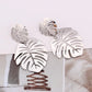 New 6 clours Metal leaves Earring Geometric Metal Swing Earrings for Women drop  Earings Style Fashion Female Jewelry