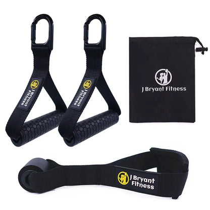 Heavy Duty Gym Handles Solid ABS Cores with Carabiner for Cable Machine Attachment Lat Pulldown Home Fitness Workout Accessories