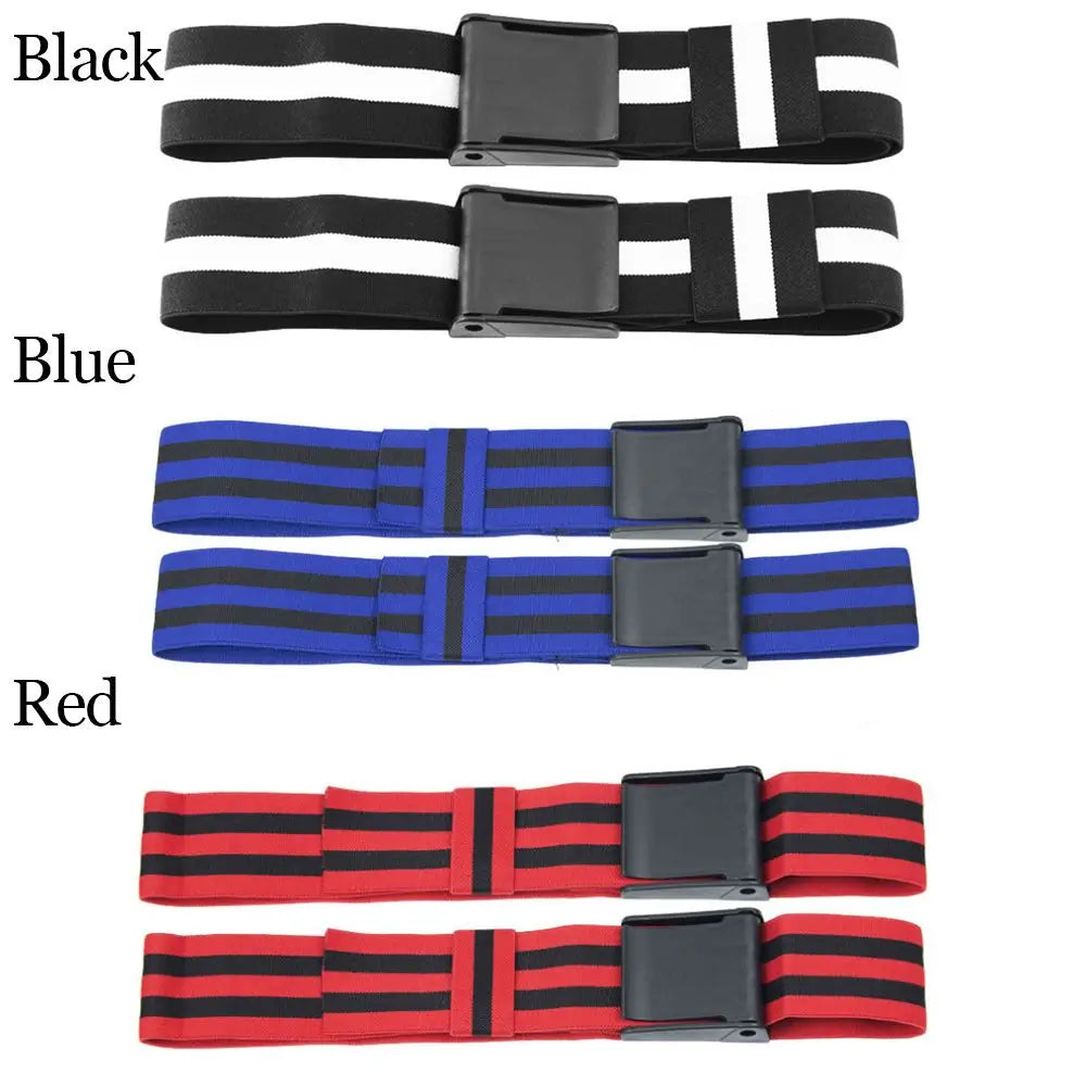 2 bandas de restricción del flujo sanguíneo BFR para entrenamiento de oclusión, ideales para glúteos y caderas. Accesorios deportivos.