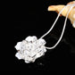 DOTEFFIL 925 Sterling Silver 16-30 Inch Snake Chain Flower Pendant Necklace For Women Fashion Wedding Party Charm Jewelry
