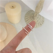 New 2024 Minimalist Thin Rings For Women Wedding Brilliant Cubic Zircon High Quality Versatile Female Finger Ring Jewelry