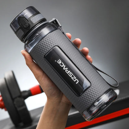 Bouteilles d'eau de sport UZSPACE sans BPA, portables, anti-chute, anti-fuite, grande capacité, bouilloire de fitness, bouteille en plastique Tritan
