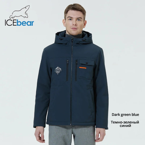 ICEbear Men's Jackets High Quality Men's Jackets Hooded Men's Short Spring Clothing MWC22782I 2024 New
