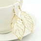 New 6 clours Metal leaves Earring Geometric Metal Swing Earrings for Women drop  Earings Style Fashion Female Jewelry
