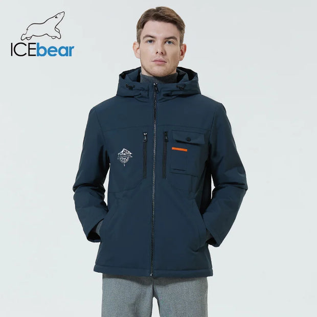 ICEbear Men's Jackets High Quality Men's Jackets Hooded Men's Short Spring Clothing MWC22782I 2024 New