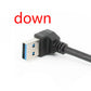 USB 3.0 Extension Cable Up Down Left Right Angle 90 Degree Male To Female Super Speed 5Gbps USB Data Sync Charging Cables