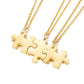 Collar de rompecabezas personalizado, colgante de amistad personalizado, 2/3/4/5 piezas, mejores amigas, mejor amiga, mejor amiga, regalo de dama de honor de acero inoxidable