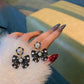New Korean Elegant Cute Bowknot Earrings for Women Fashion Pearl Flower Drop Earrings Boucle D'oreille Wedding Party Jewelry