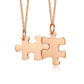 Collar de rompecabezas personalizado, colgante de amistad personalizado, 2/3/4/5 piezas, mejores amigas, mejor amiga, mejor amiga, regalo de dama de honor de acero inoxidable