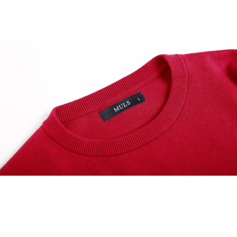 Suéteres para hombre talla 5XL, primavera 2024, nuevos suéteres de algodón con cuello redondo, suéteres de punto para invierno y otoño para hombre, azul, gris, negro, verde y rojo