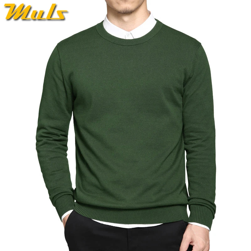Suéteres para hombre talla 5XL, primavera 2024, nuevos suéteres de algodón con cuello redondo, suéteres de punto para invierno y otoño para hombre, azul, gris, negro, verde y rojo