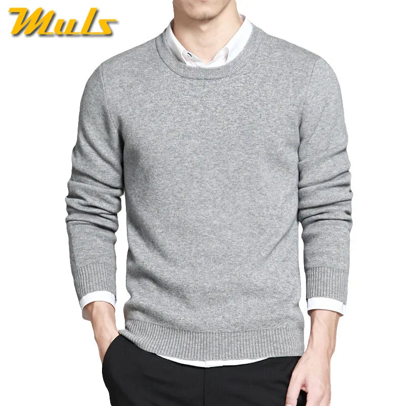 Suéteres para hombre talla 5XL, primavera 2024, nuevos suéteres de algodón con cuello redondo, suéteres de punto para invierno y otoño para hombre, azul, gris, negro, verde y rojo