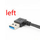 USB 3.0 Extension Cable Up Down Left Right Angle 90 Degree Male To Female Super Speed 5Gbps USB Data Sync Charging Cables