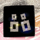 Pendientes colgantes de cristal brillante de lujo, color dorado y plateado, con diamantes de imitación cuadrados, para mujer, joyería para bodas y fiestas.