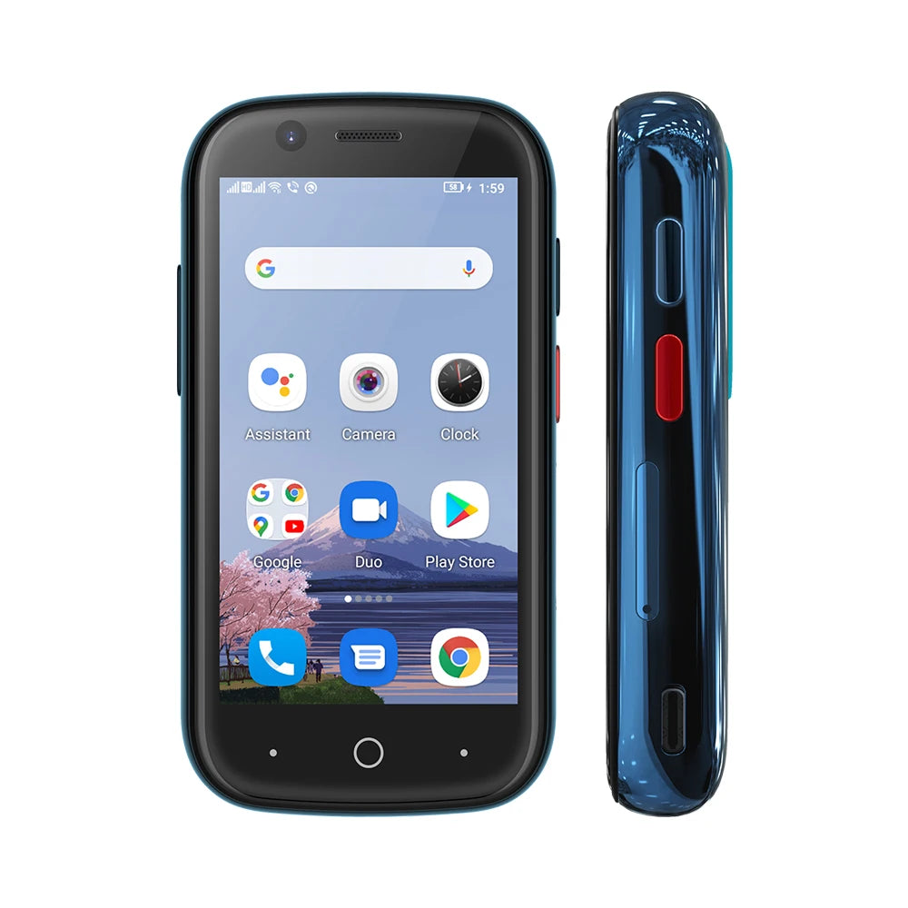 Unihertz Jelly 2 World's Smallest Android 11 4G Smartphone 6GB+128GB 2000mAh Fingerprint OTG NFC Card Size Super Mini Tiny Phone