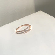 New 2024 Minimalist Thin Rings For Women Wedding Brilliant Cubic Zircon High Quality Versatile Female Finger Ring Jewelry
