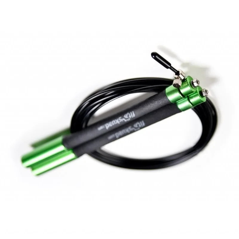Cuerda de saltar Fitskuad Speed, resistente, ajustable, ligera, con asas de aluminio macizo y rodamientos de bolas, suave para CrossFit.