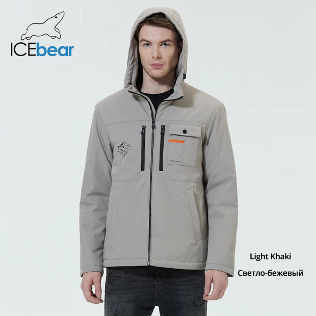 ICEbear Men's Jackets High Quality Men's Jackets Hooded Men's Short Spring Clothing MWC22782I 2024 New