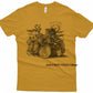 Camisetas divertidas de pulpo tocando la batería para hombre y mujer, 100 % algodón, con estampado personalizado, ideal como regalo.