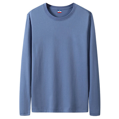 Free Ship T-Shirts Men Women Cotton Plain Tees Long Sleeve Solid Basic Tshirts Male Female Slim Fit Tee Shirt Boy Girl Plus Size