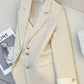 Korean Women's Blazer Jackets Single Breasted Loose Abrigos Office Ladies Classic Suit Coats Spring Fall Fashion New Chaquetas