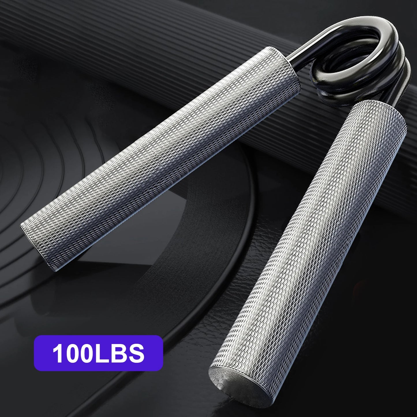 Entrenador de fuerza de agarre de 100 a 300 libras, 1 pieza, pinza de mano de metal para fitness, ejercitador de músculos del antebrazo antideslizante, ejercicio de rehabilitación de manos