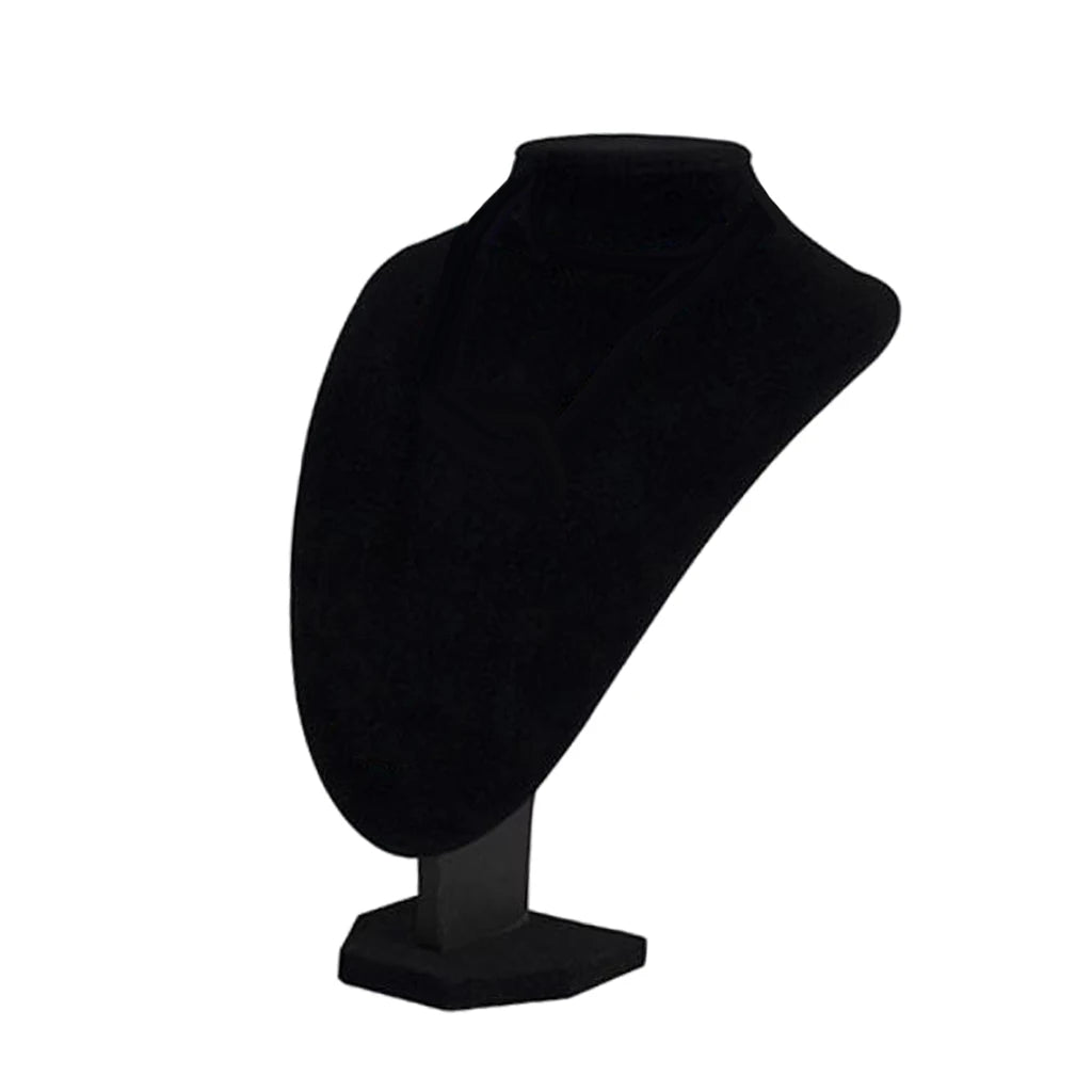 Mini caballete para exhibir collares y joyas, organizador de busto, 5,91 pulgadas, 1 terciopelo negro