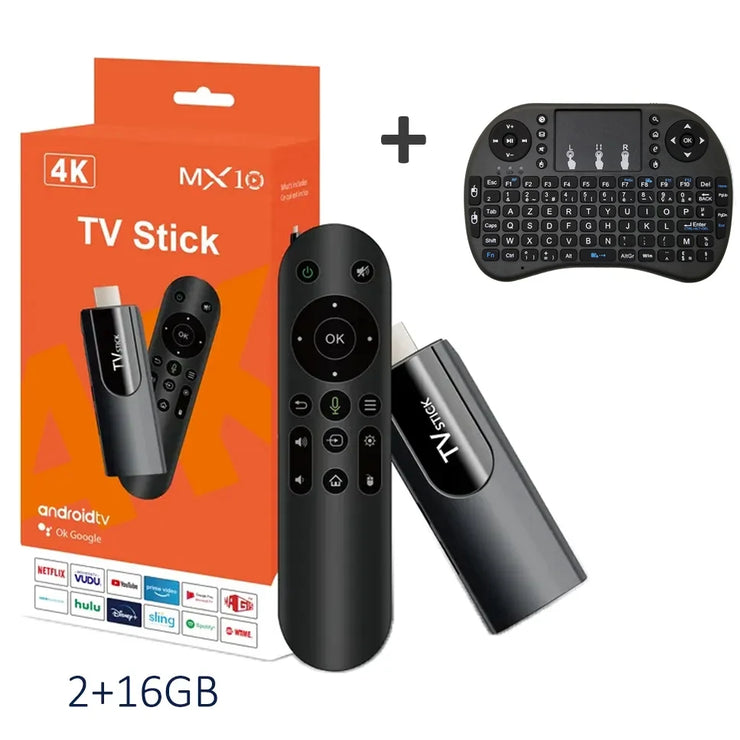 MX10 F3/MX10 mini TV stick android13 h618 ATV 4K HD TV box 2.4/5G WiFi smart TV receiver for Google YouTube Netflix media player