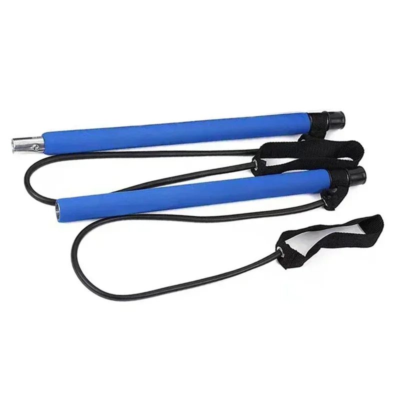 New Fitness Yoga Pilates Bar Stick Crossfit Resistance Bands Trainer Yoga Pull Rods Pull Rope Portable home Gym Body work out