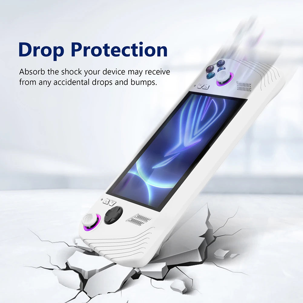 Soft Silicone Protective Cover Game Console Case Anti-Scratch Dustproof Protector Shell Sleeve for ASUS ROG Ally Game Accessorie