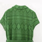 Tangada 2023 Summer Women Green Hollow Embroidery Dress With Slash Short Sleeve Female Vintage Midi Dress 6H410