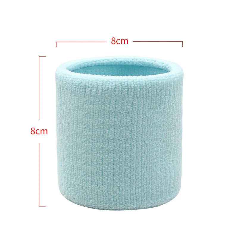 Cotton Wrist Support Band Wristband Sport Bracers Sweat Towel Cuff Tennis Wrist Guard Protector Strap Fitness Run Sweatband Gym