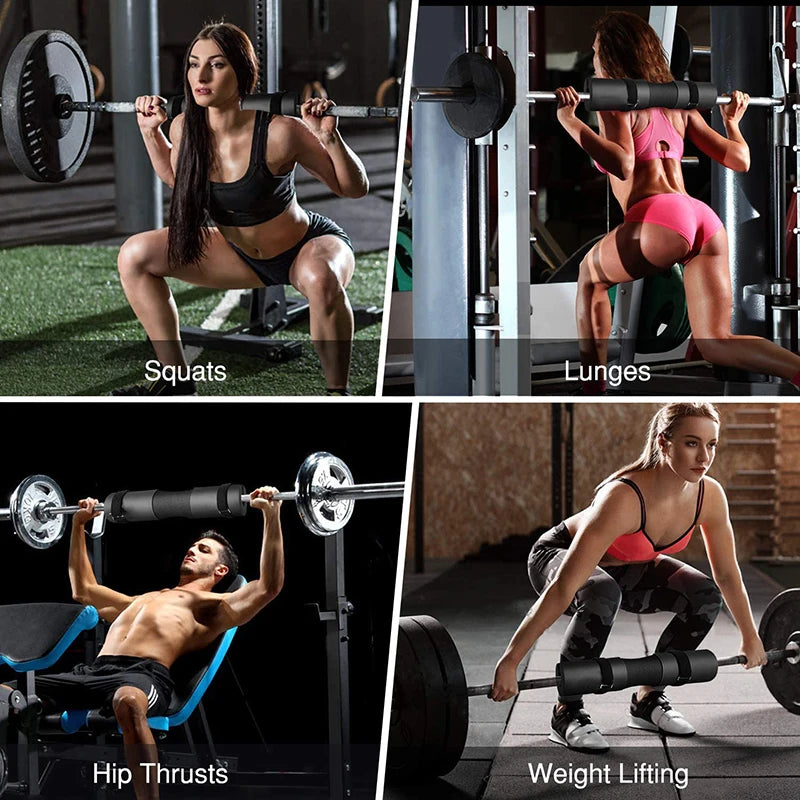 Almohadilla para sentadillas con barra, almohadilla para hombros, empuje de cadera, funda de espuma para barra, bolsa suave para entrenamiento de levantamiento de pesas, equipo para hombres y mujeres, equipo de gimnasio y fitness.