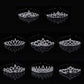 Tiaras y coronas para niñas, diademas, coronas de cristal para novias, accesorios para fiestas de bodas, joyas para el cabello, adornos, tocado