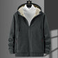 Sudaderas con capucha para hombre, sudaderas de invierno de lana gruesa, chaquetas con capucha de talla grande, abrigos de lana para hombre, cárdigan de lana de cordero para hombre, sudaderas con capucha