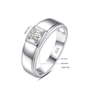 Luxury Men Moissanite Ring With Certificate 18k Gold 925 Silver 0.3ct D Color VVS1  Engagement Wedding Diamond Rings