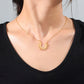 Lucktune Sun Moon Pendant Clavicle Chain Necklace Stainless Steel Bohemian Choker Necklace for Women Fashion New In Jewelry Gift