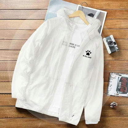Men's summer outdoor cycling jacket, lightweight and breathable, UV resistant, ice fishing and sun protection clothing for men a