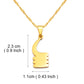 Anniyo African Symbol Pendant Necklaces Gold Color/Silver Color Ghanaian Gye Ethnic Jewelry Traditional Accessories #125321