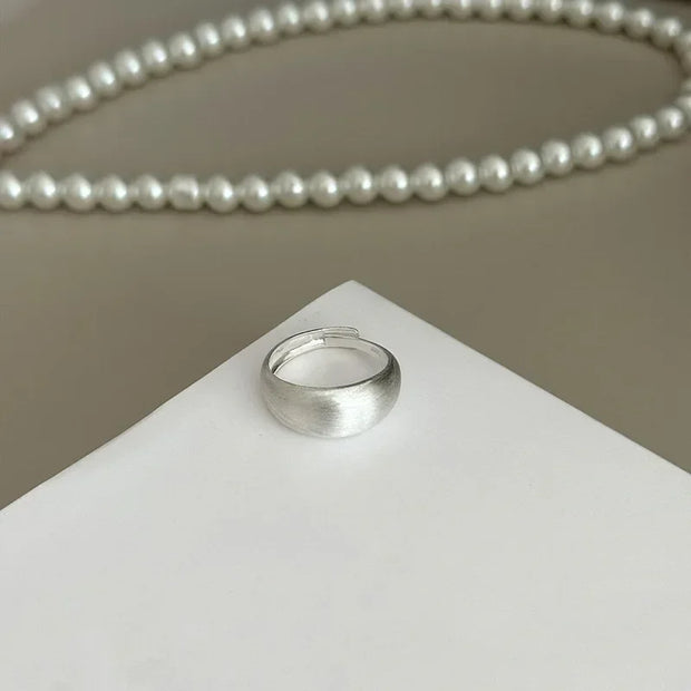 925 Sterling Silver Blue Stone Rings For Women Simple Trendy Retro Party Gifts Accessories