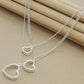 Conjunto de joyería de moda para mujer, de plata de ley 925, ideal como regalo de San Valentín, collar, pulsera y pendientes para novia o boda.
