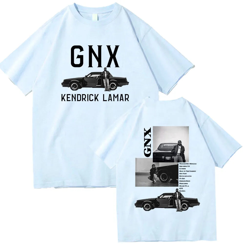 Kendrick Lamar GNX Tour T-Shirts Unisex Harajuku O-Neck Short Sleeve Shirts Commemorative Shirt